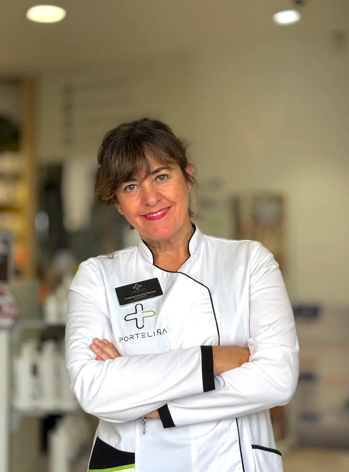 Cristina Llorente Ramos, Farmacéutica en Farmacia Porteliña